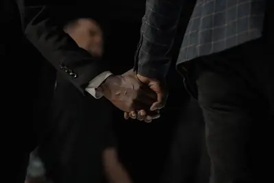 Hands held in prayer